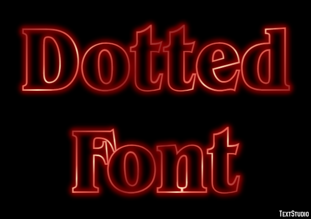 Dotted Font Metin Efekti
