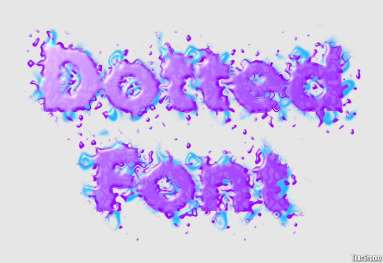 Dotted Font Effetto testo