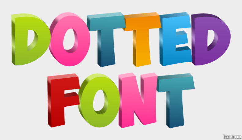 Dotted Font Metin Efekti