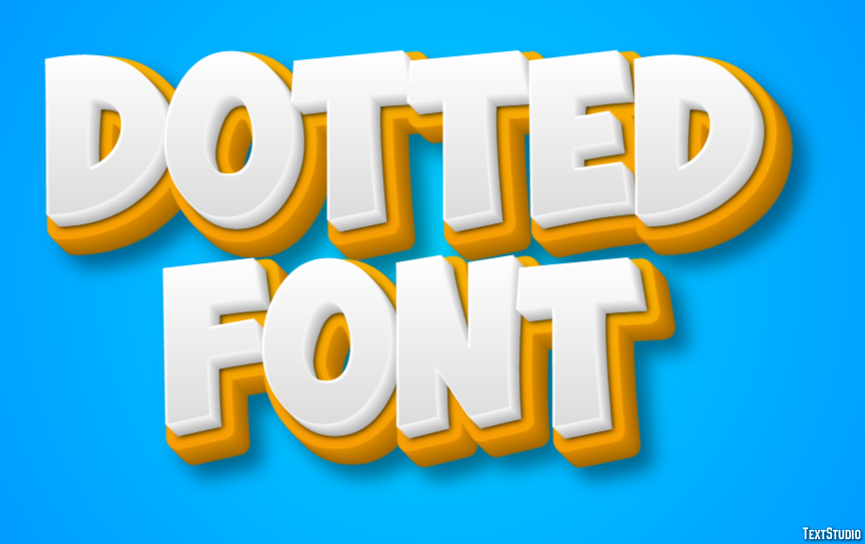 Dotted Font Metin Efekti