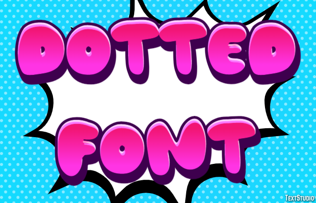 Dotted Font Effetto testo