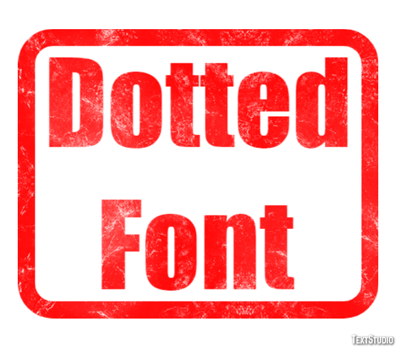 Dotted Font Effetto testo