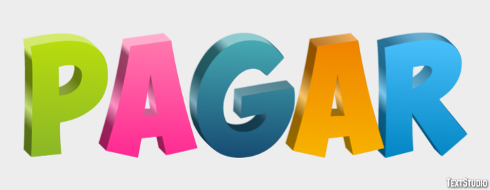 Pagar Efeito do texto