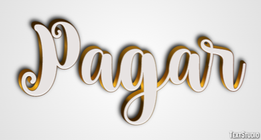 Pagar Efeito de texto