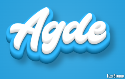 Agde テキスト効果