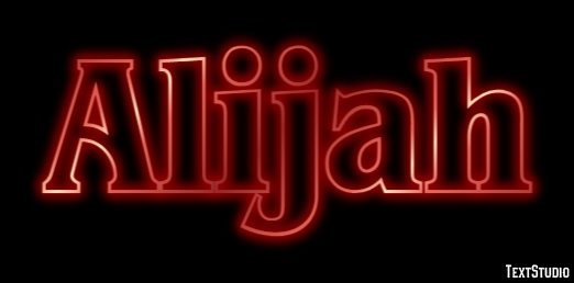 Alijah Text Effect