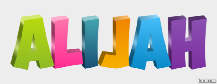 Alijah Text Effect