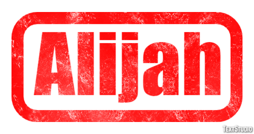 Alijah Text effect