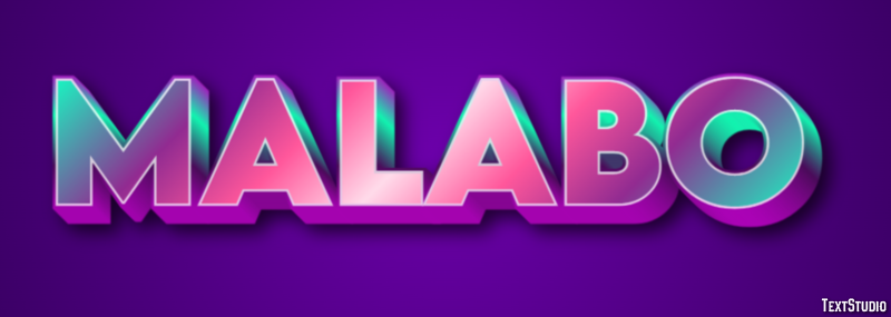 Malabo Texteffekt