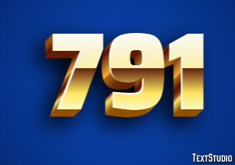 791 Эффект текста