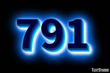 791 Эффект текста