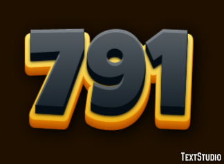 791 Эффект текста