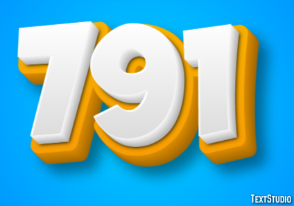791 Efeito de texto