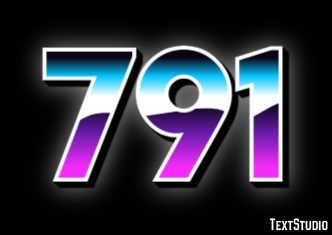 791 Эффект текста