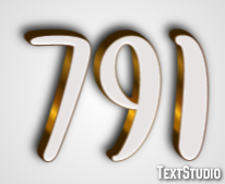 791 Efeito de texto