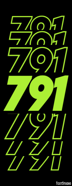 791 Эффект текста