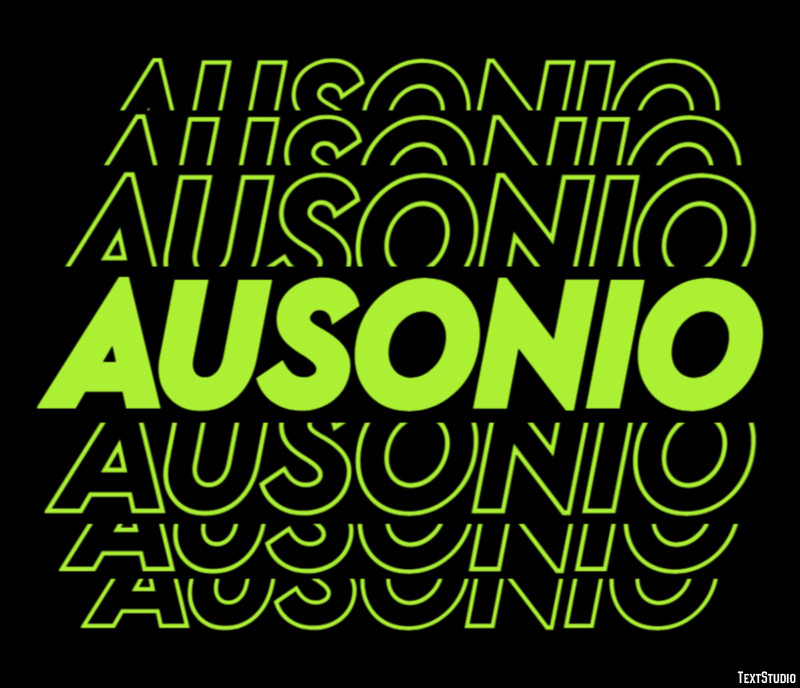 Ausonio Effetto testo