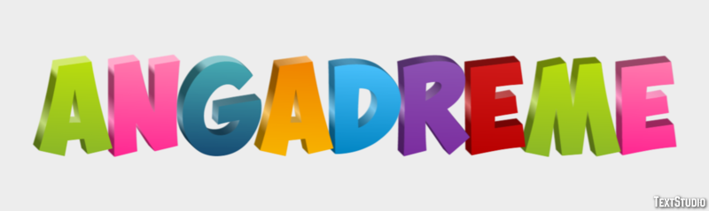 Angadrême Effet de Texte