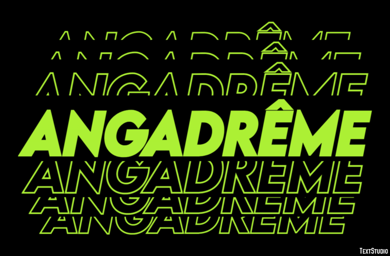 Angadrême Texteffekt