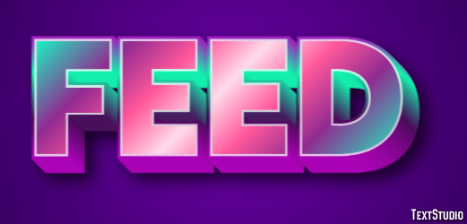 Feed テキスト効果