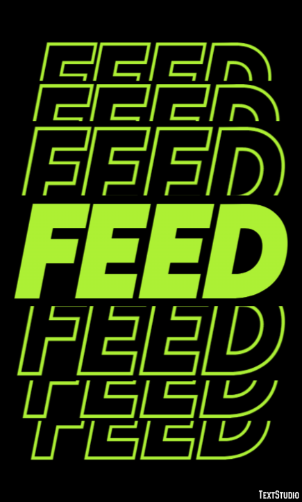 Feed テキスト効果