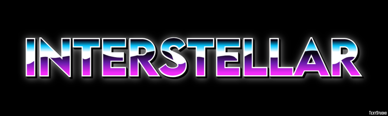 Interstellar Efecto de Texto