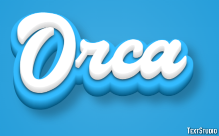 Orca Efecto de texto