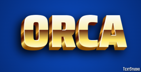 Orca Efecto de texto