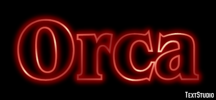 Orca Efecto de texto