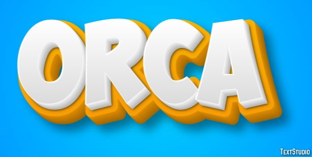 Orca Efecto de texto