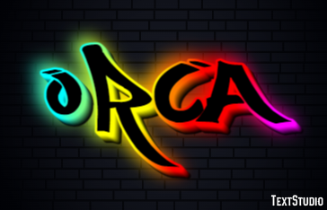 Orca Efecto de texto