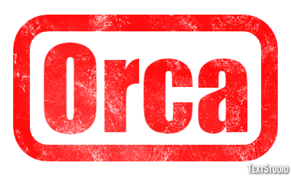 Orca Efecto de texto