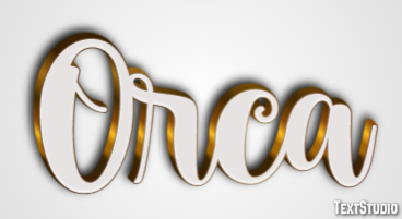 Orca Efecto de texto