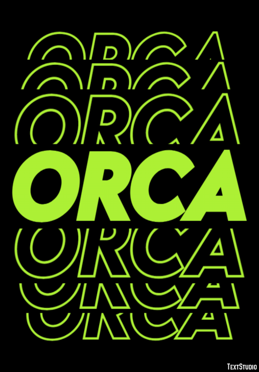 Orca Efecto de Texto