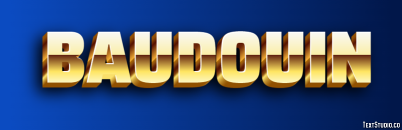 Baudouin Text effect