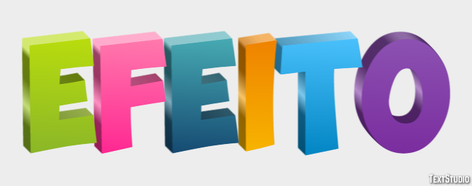 Efeito Text effect