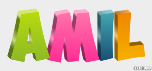 Amil Эффект текста