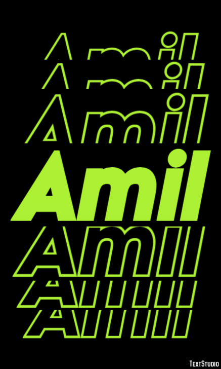 Amil Text effect