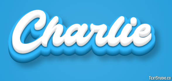 Charlie Efeito de texto