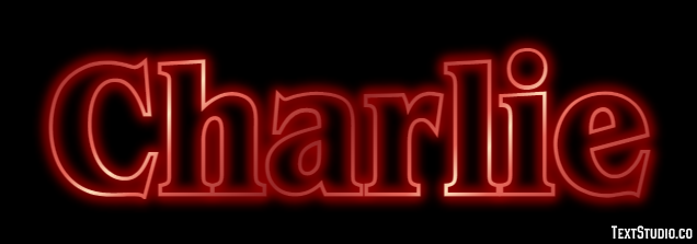 Charlie Efeito de texto