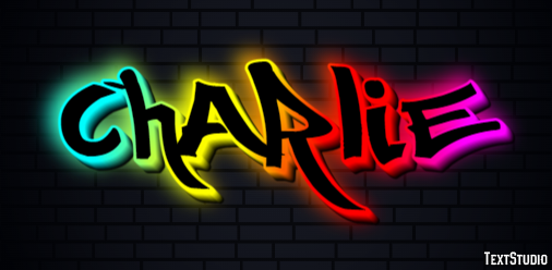 Charlie Efeito de texto
