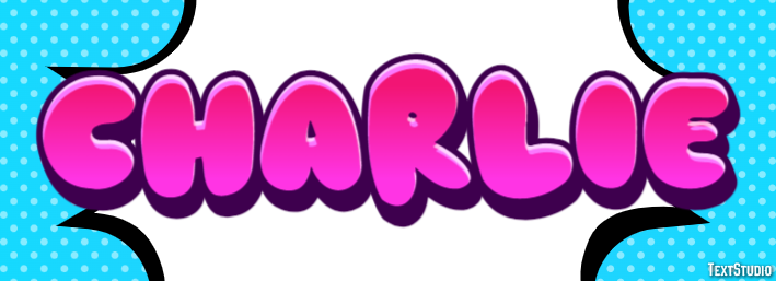 Charlie Efeito de texto