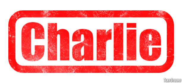 Charlie Efeito de texto