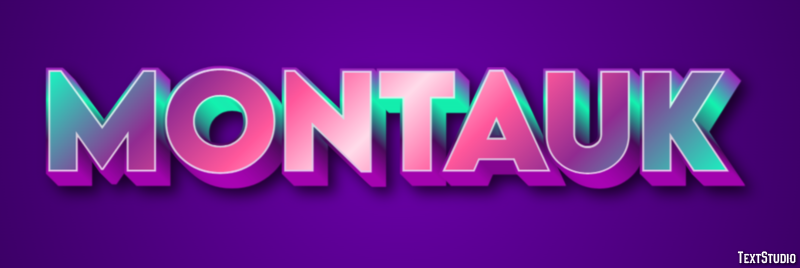 Montauk Efeito de texto