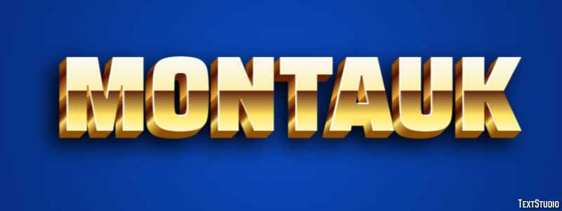 Montauk Efeito de texto