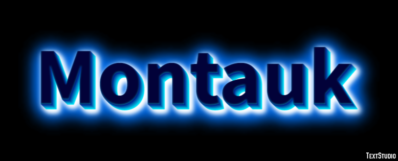Montauk Effetto testo
