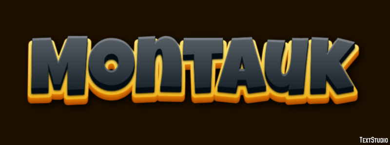 Montauk Efeito de texto