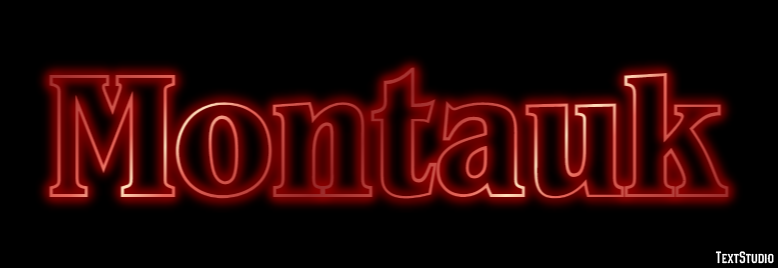 Montauk Efeito de texto
