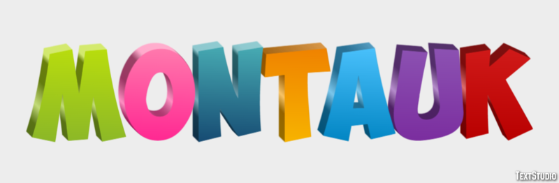Montauk Effetto testo