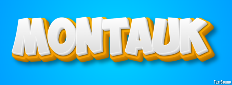 Montauk Effetto testo